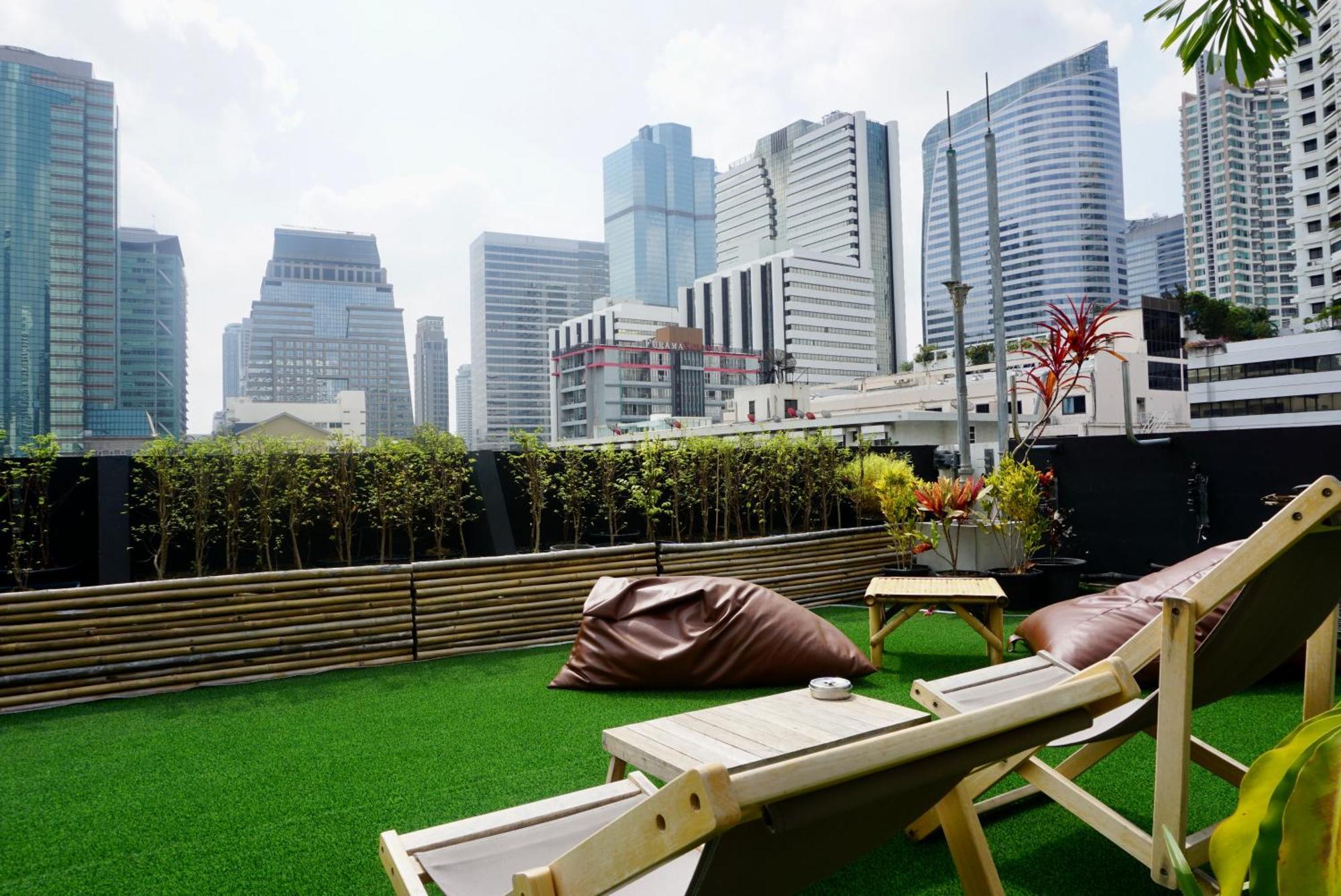 Hip And Funky Apartment Silom Soi 3, With Rooftop View Banguecoque Exterior foto